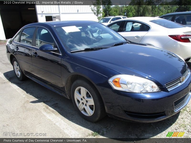 Imperial Blue Metallic / Ebony 2010 Chevrolet Impala LS