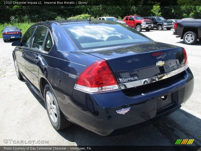 Imperial Blue Metallic / Ebony 2010 Chevrolet Impala LS