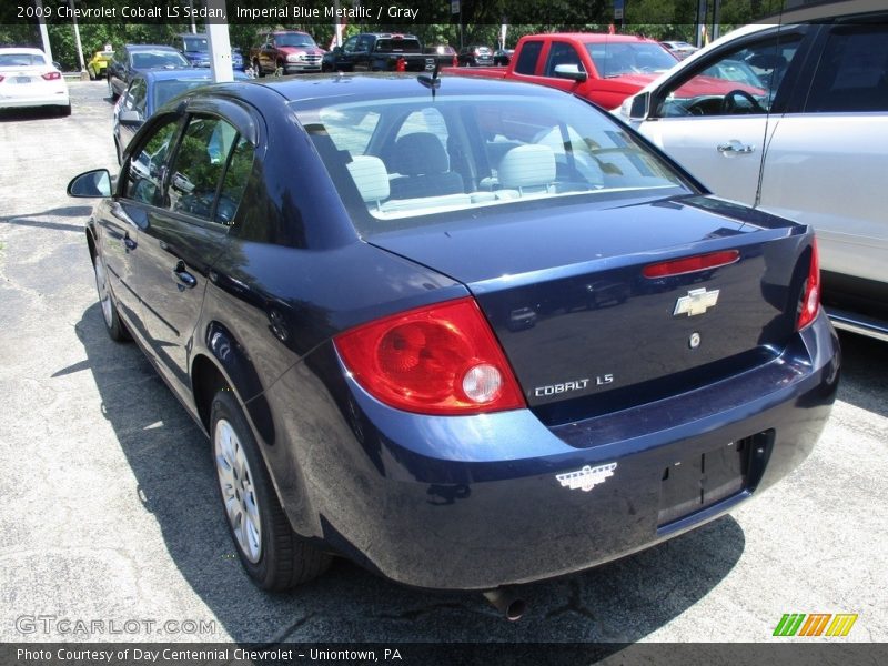 Imperial Blue Metallic / Gray 2009 Chevrolet Cobalt LS Sedan
