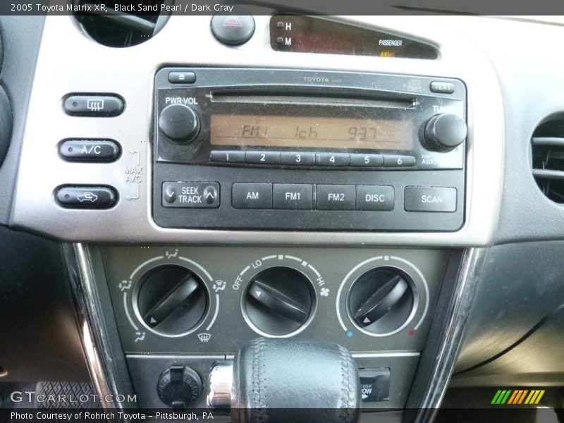 Black Sand Pearl / Dark Gray 2005 Toyota Matrix XR
