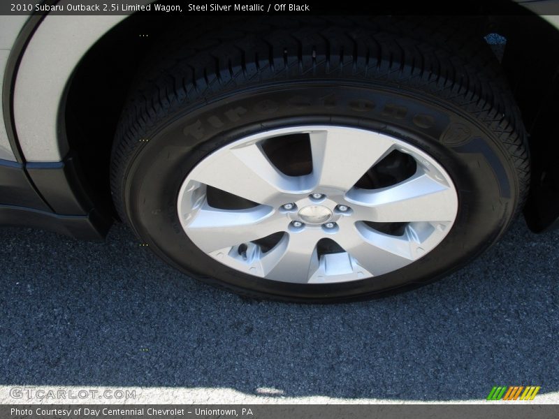 Steel Silver Metallic / Off Black 2010 Subaru Outback 2.5i Limited Wagon
