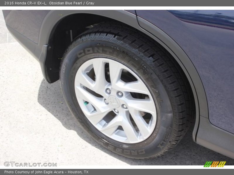 Obsidian Blue Pearl / Gray 2016 Honda CR-V EX-L