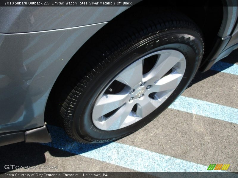 Steel Silver Metallic / Off Black 2010 Subaru Outback 2.5i Limited Wagon