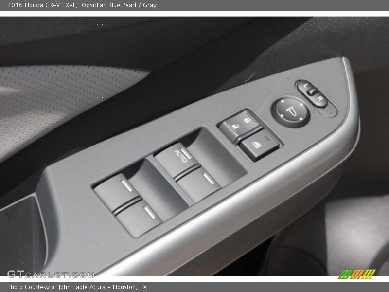 Obsidian Blue Pearl / Gray 2016 Honda CR-V EX-L