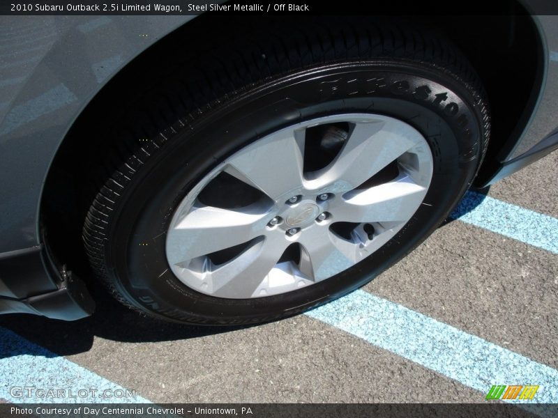 Steel Silver Metallic / Off Black 2010 Subaru Outback 2.5i Limited Wagon