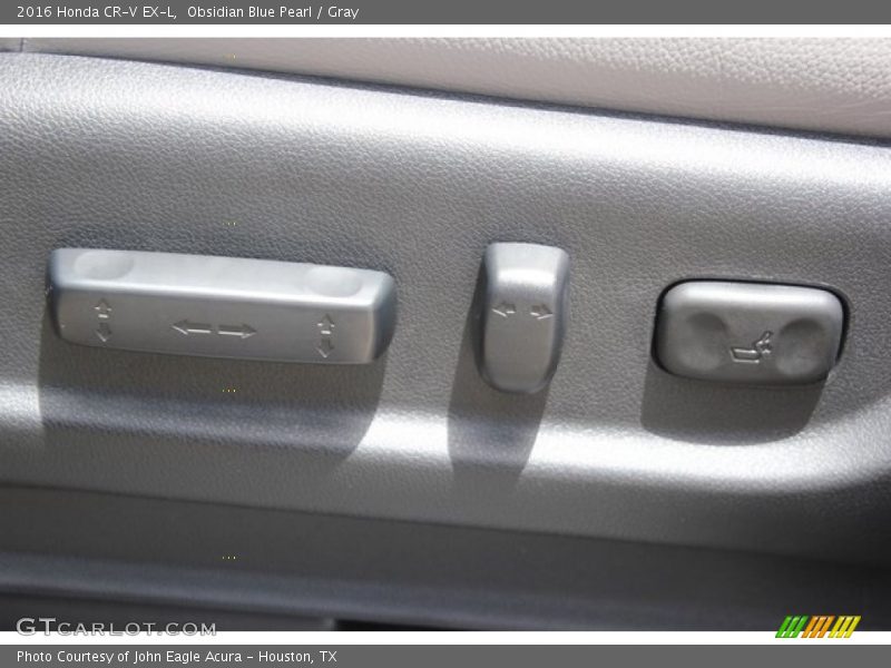 Obsidian Blue Pearl / Gray 2016 Honda CR-V EX-L