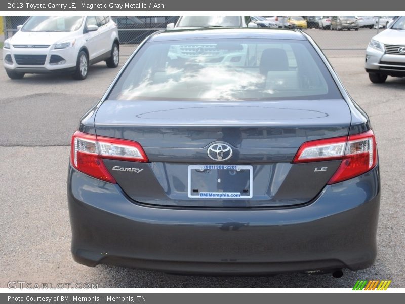 Magnetic Gray Metallic / Ash 2013 Toyota Camry LE