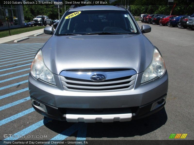 Steel Silver Metallic / Off Black 2010 Subaru Outback 2.5i Limited Wagon