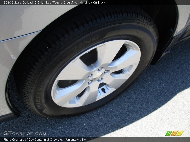 Steel Silver Metallic / Off Black 2010 Subaru Outback 2.5i Limited Wagon
