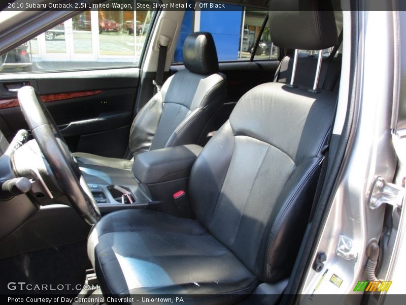 Steel Silver Metallic / Off Black 2010 Subaru Outback 2.5i Limited Wagon