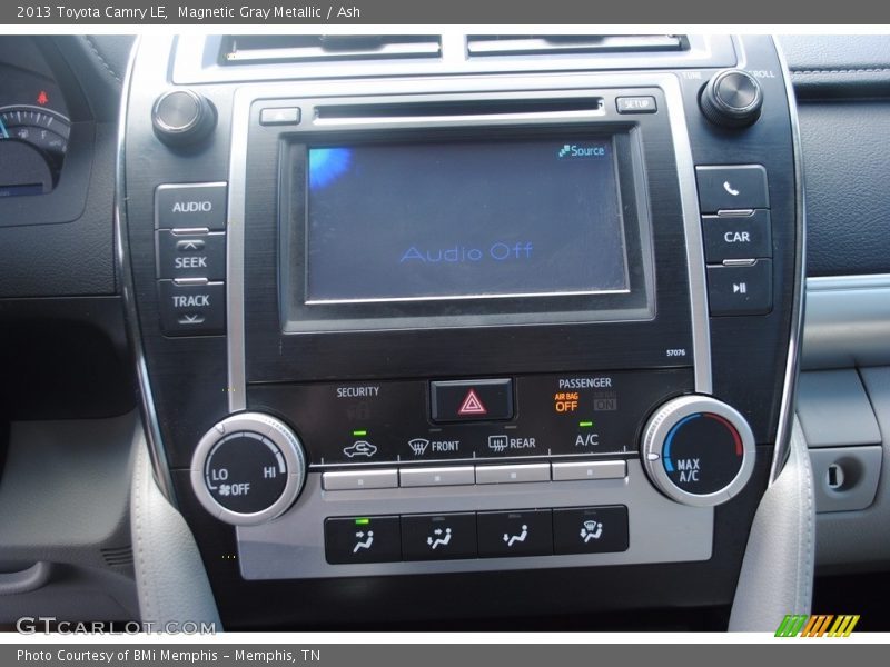 Magnetic Gray Metallic / Ash 2013 Toyota Camry LE