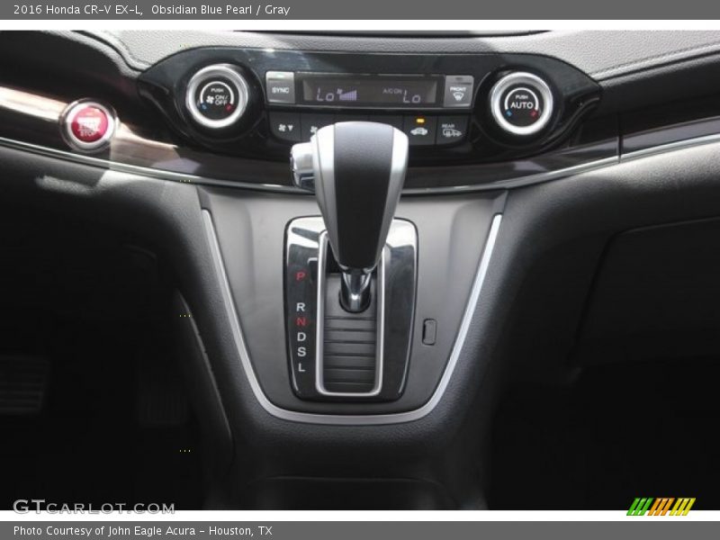 Obsidian Blue Pearl / Gray 2016 Honda CR-V EX-L
