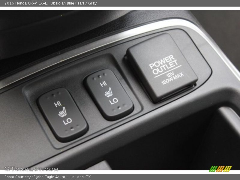 Obsidian Blue Pearl / Gray 2016 Honda CR-V EX-L