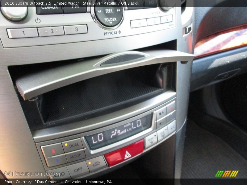 Steel Silver Metallic / Off Black 2010 Subaru Outback 2.5i Limited Wagon
