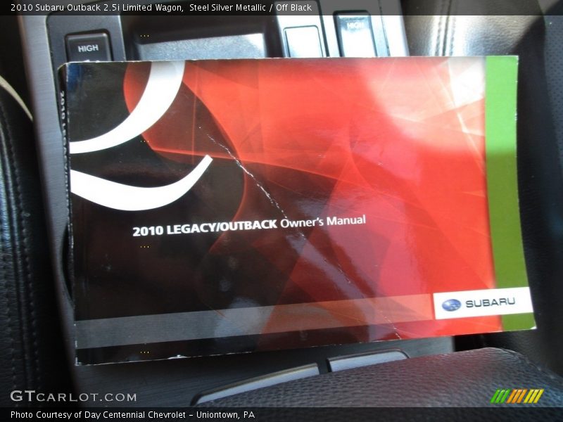 Steel Silver Metallic / Off Black 2010 Subaru Outback 2.5i Limited Wagon