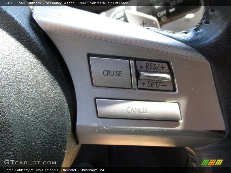 Steel Silver Metallic / Off Black 2010 Subaru Outback 2.5i Limited Wagon