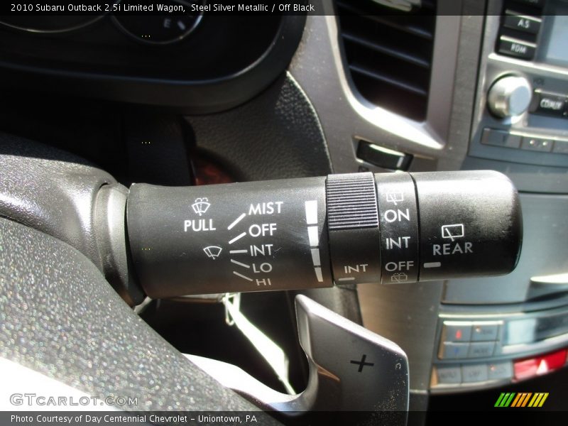 Steel Silver Metallic / Off Black 2010 Subaru Outback 2.5i Limited Wagon