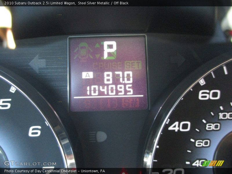 Steel Silver Metallic / Off Black 2010 Subaru Outback 2.5i Limited Wagon