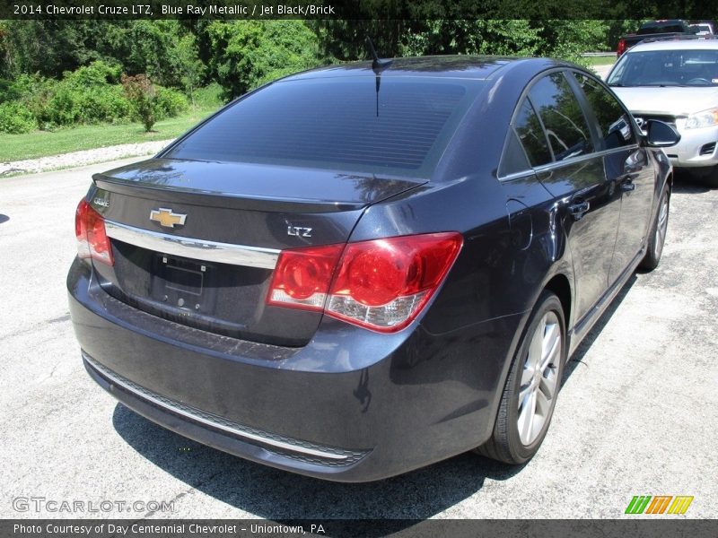 Blue Ray Metallic / Jet Black/Brick 2014 Chevrolet Cruze LTZ