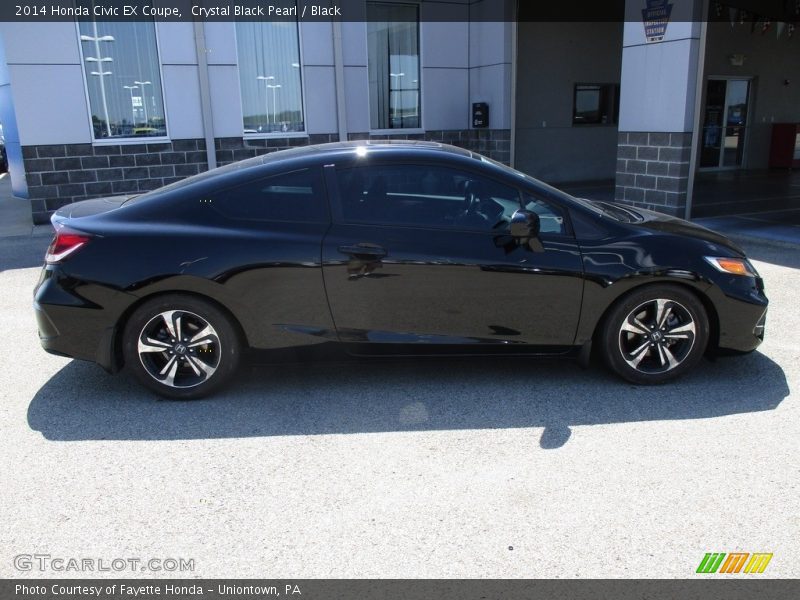 Crystal Black Pearl / Black 2014 Honda Civic EX Coupe