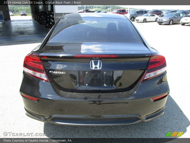 Crystal Black Pearl / Black 2014 Honda Civic EX Coupe