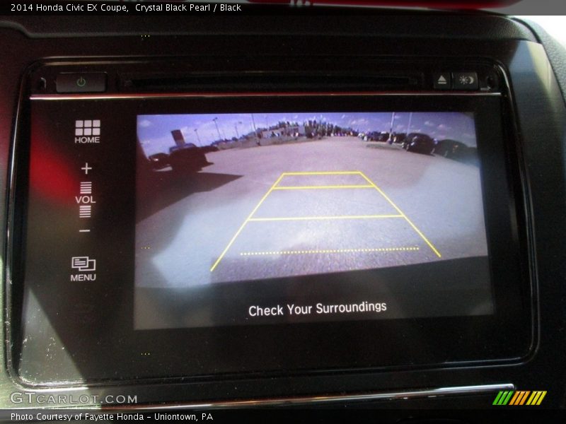 Crystal Black Pearl / Black 2014 Honda Civic EX Coupe
