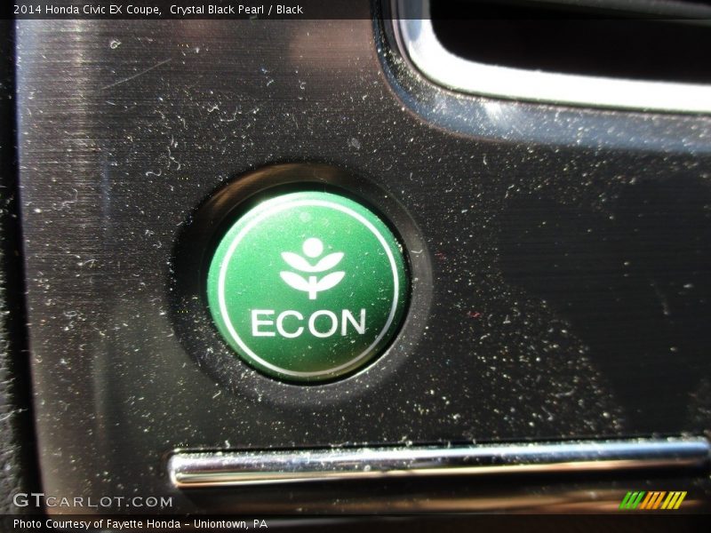 Crystal Black Pearl / Black 2014 Honda Civic EX Coupe