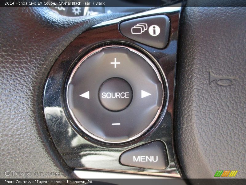 Crystal Black Pearl / Black 2014 Honda Civic EX Coupe