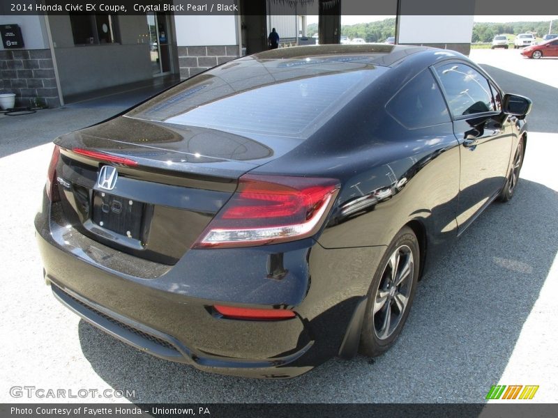 Crystal Black Pearl / Black 2014 Honda Civic EX Coupe