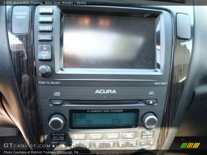 Billet Silver Metallic / Ebony 2006 Acura MDX Touring