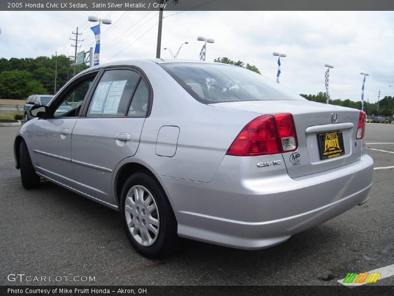 Satin Silver Metallic / Gray 2005 Honda Civic LX Sedan
