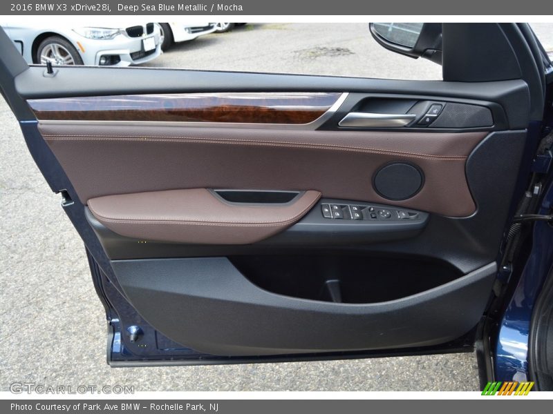 Deep Sea Blue Metallic / Mocha 2016 BMW X3 xDrive28i