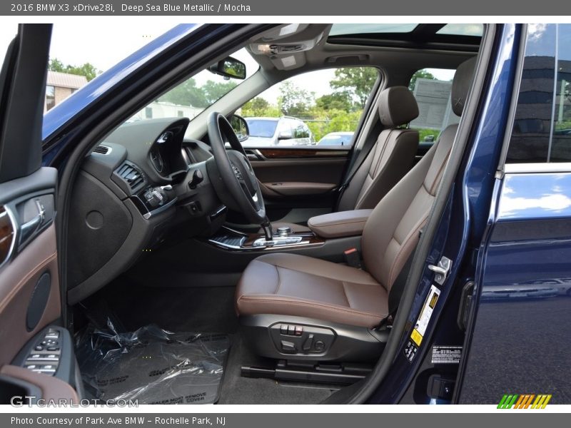 Deep Sea Blue Metallic / Mocha 2016 BMW X3 xDrive28i