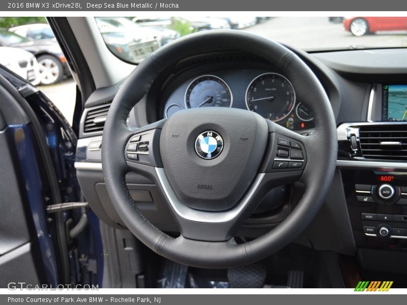 Deep Sea Blue Metallic / Mocha 2016 BMW X3 xDrive28i