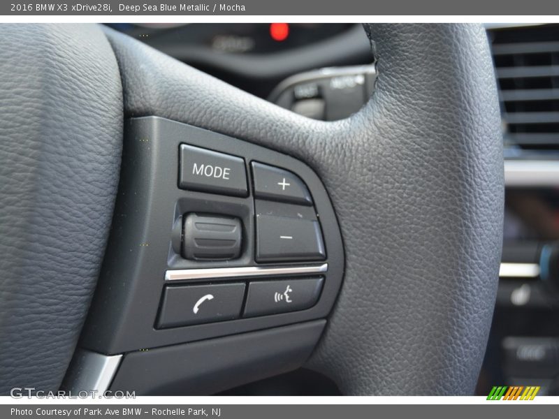 Deep Sea Blue Metallic / Mocha 2016 BMW X3 xDrive28i
