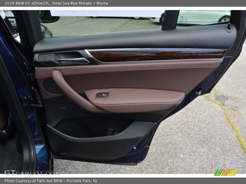Deep Sea Blue Metallic / Mocha 2016 BMW X3 xDrive28i
