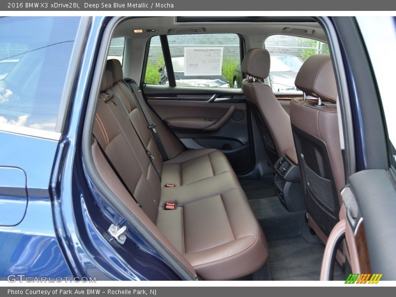 Deep Sea Blue Metallic / Mocha 2016 BMW X3 xDrive28i