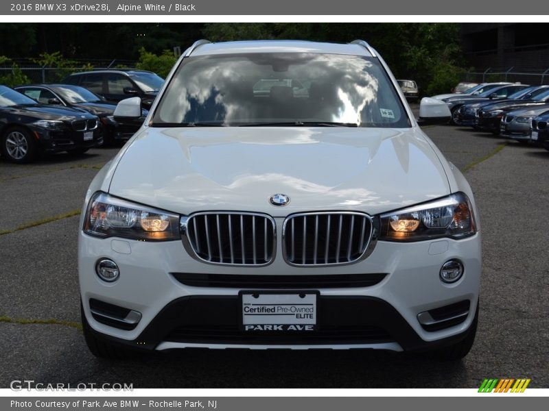 Alpine White / Black 2016 BMW X3 xDrive28i