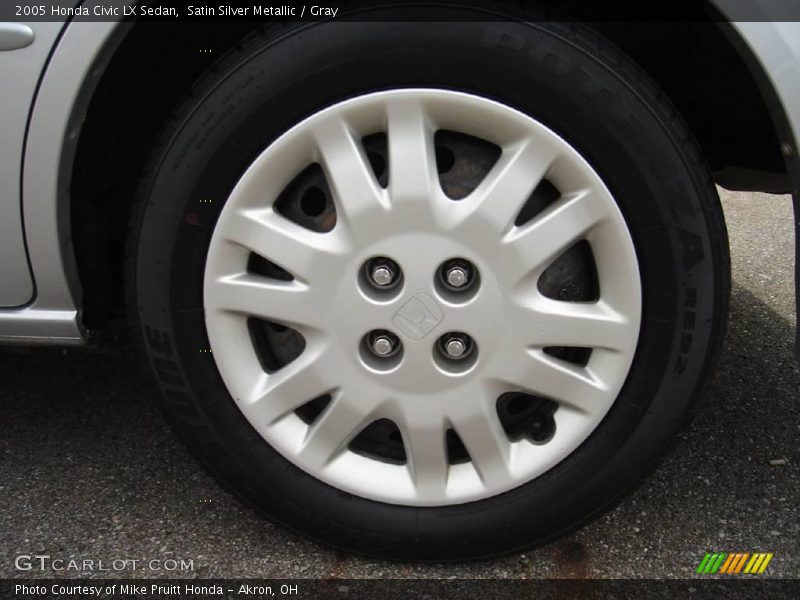 Satin Silver Metallic / Gray 2005 Honda Civic LX Sedan