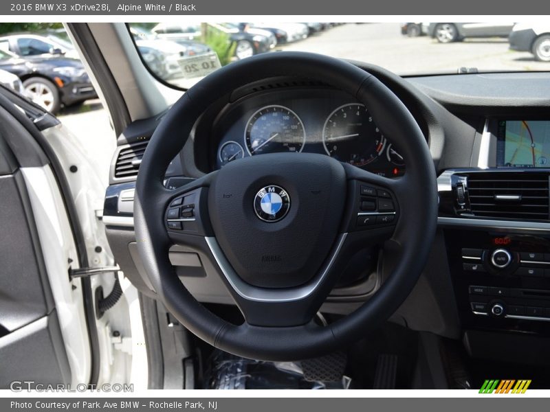 Alpine White / Black 2016 BMW X3 xDrive28i