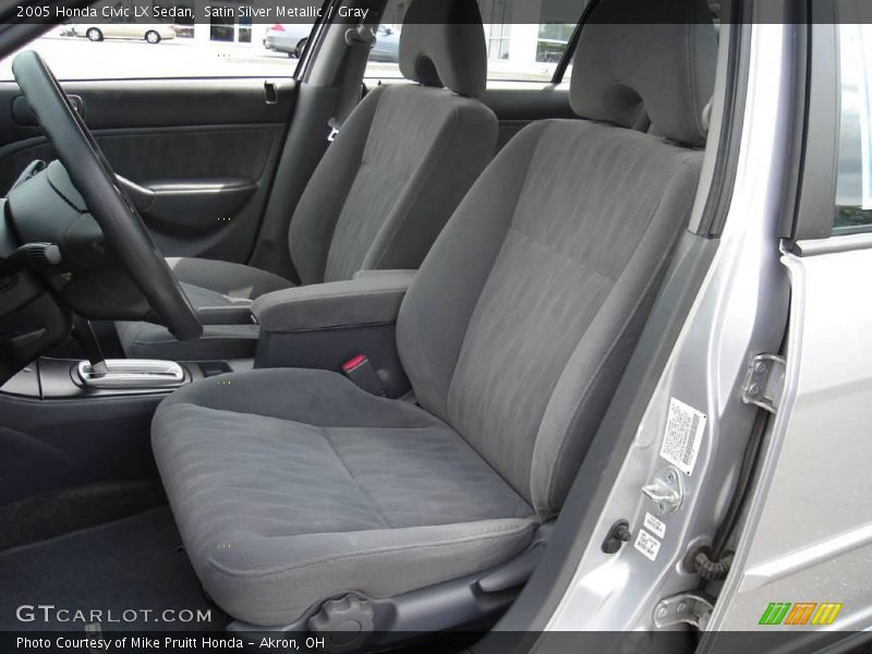 Satin Silver Metallic / Gray 2005 Honda Civic LX Sedan