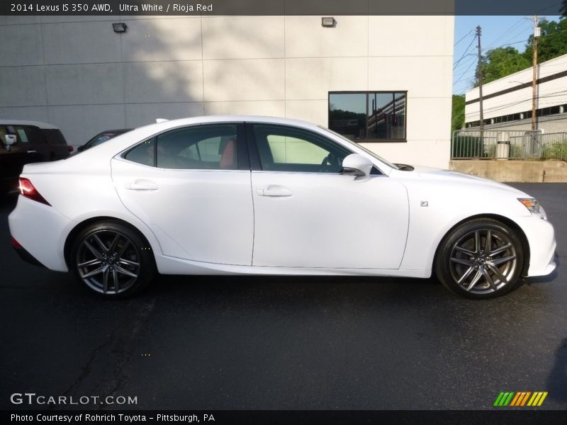 Ultra White / Rioja Red 2014 Lexus IS 350 AWD