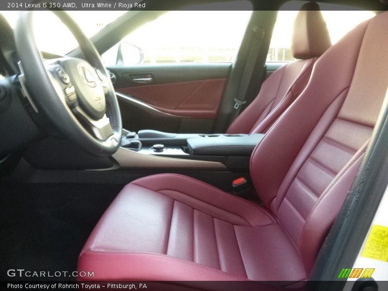Ultra White / Rioja Red 2014 Lexus IS 350 AWD