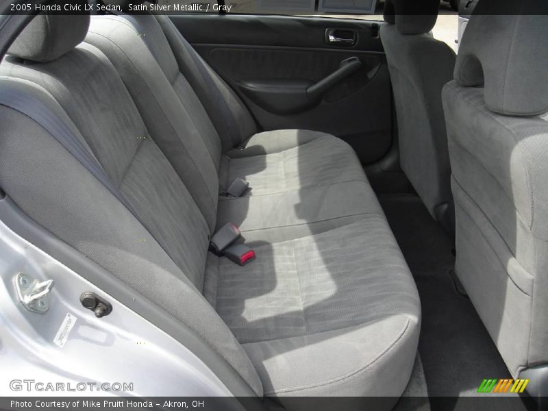 Satin Silver Metallic / Gray 2005 Honda Civic LX Sedan