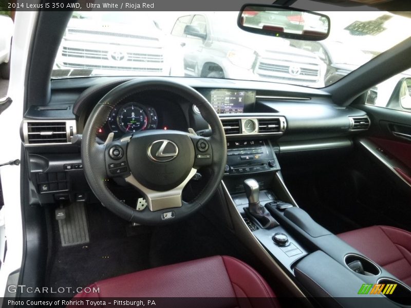 Ultra White / Rioja Red 2014 Lexus IS 350 AWD
