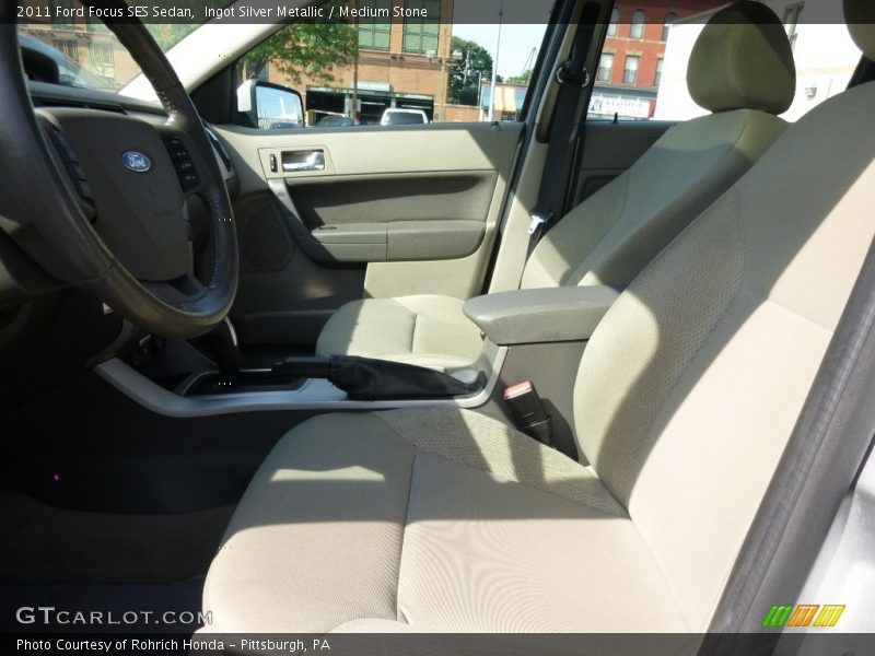Ingot Silver Metallic / Medium Stone 2011 Ford Focus SES Sedan