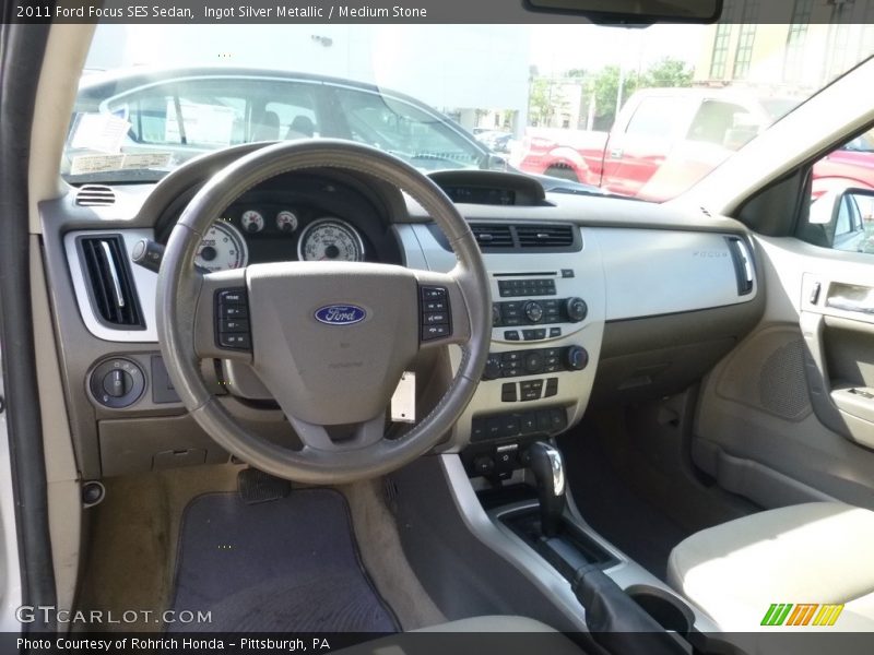 Ingot Silver Metallic / Medium Stone 2011 Ford Focus SES Sedan