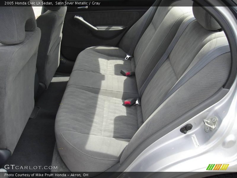 Satin Silver Metallic / Gray 2005 Honda Civic LX Sedan