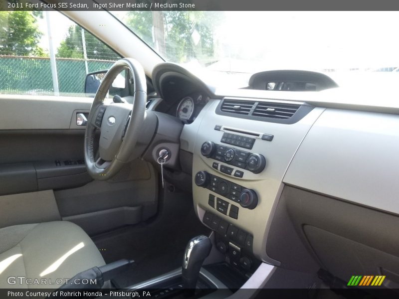 Ingot Silver Metallic / Medium Stone 2011 Ford Focus SES Sedan