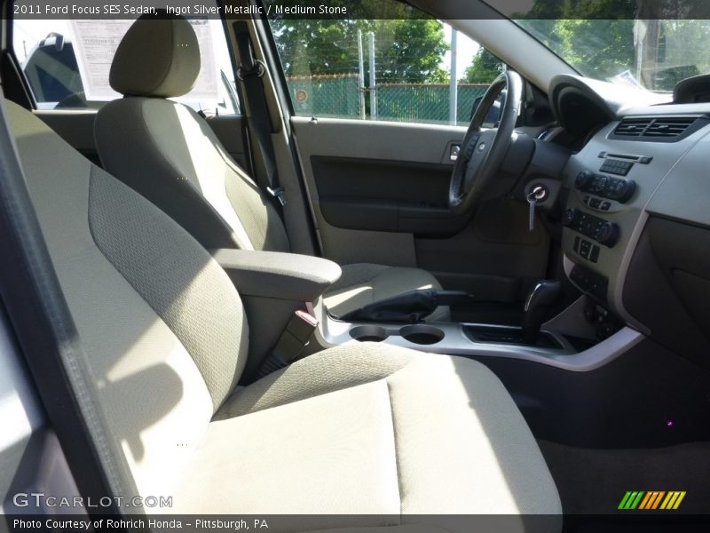 Ingot Silver Metallic / Medium Stone 2011 Ford Focus SES Sedan